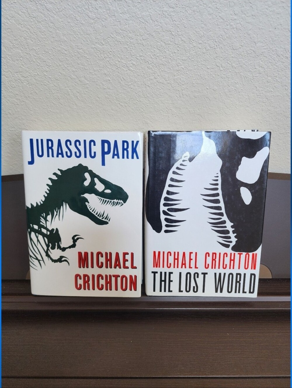 Jurassic Park and The Lost World by Michael Crichton Books